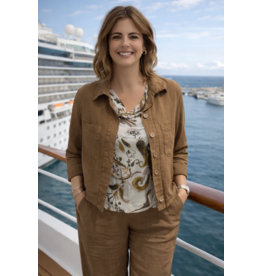 M MADE IN ITALY M MADE IN ITALY 26E 26/9447Y VESTE LEGERE LIN MOKA