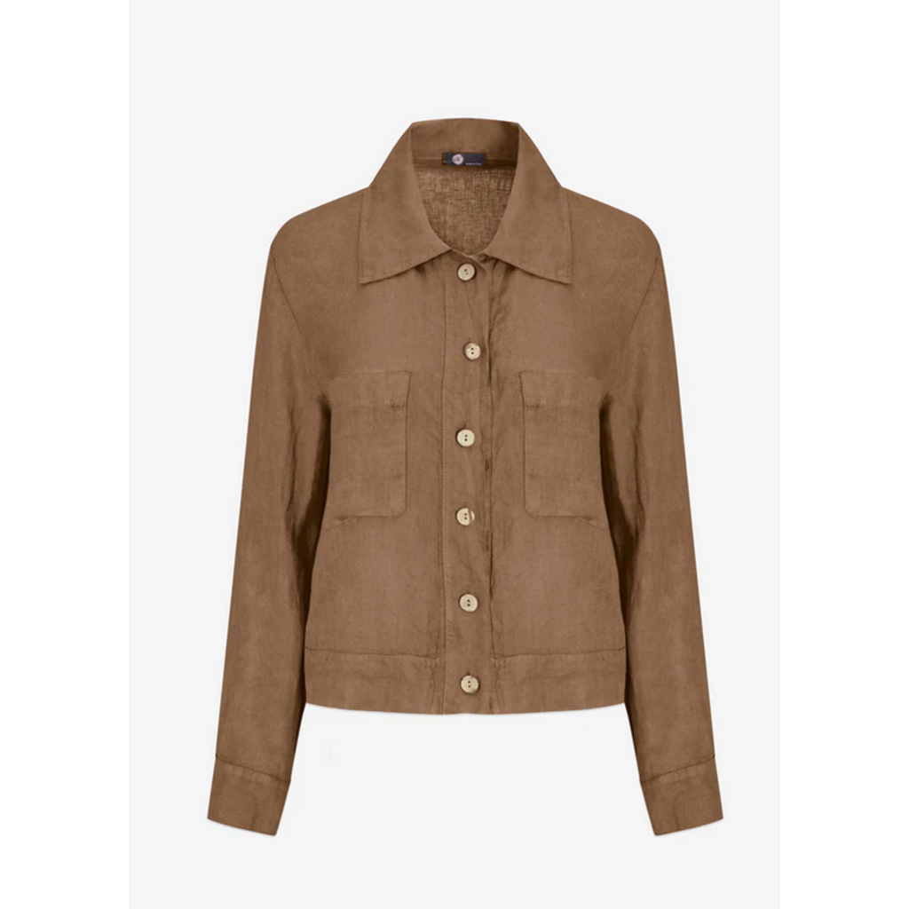 M MADE IN ITALY M MADE IN ITALY 26E 26/9447Y VESTE LEGERE LIN MOKA