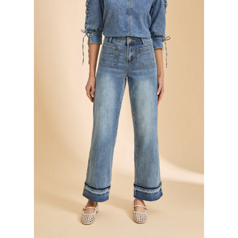 FDJ FDJ 26E 2751779 OLIVIA JEAN WIDE LIGHT WASH