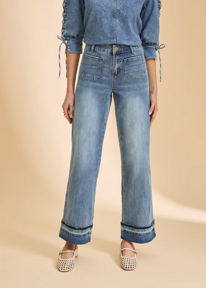 FDJ FDJ 26E 2751779 OLIVIA JEAN WIDE LIGHT WASH