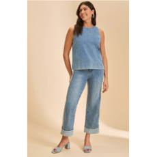 FDJ FDJ 26E 2476779 OLIVIA WIDE ANKLE LIGHT WASH