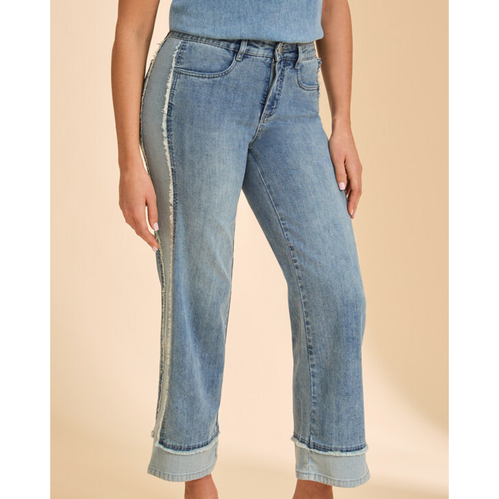 FDJ FDJ 26E 2476779 OLIVIA WIDE ANKLE LIGHT WASH