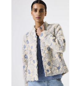 GARCIA GARCIA 26E JACKET TEXTURE DOUX FLEURS SOFT IVORY