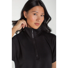 LIVERPOOL LIVERPOOL 26E TOP DEMI ZIP NOIR