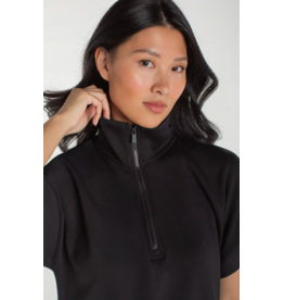 LIVERPOOL LIVERPOOL 26E TOP DEMI ZIP NOIR