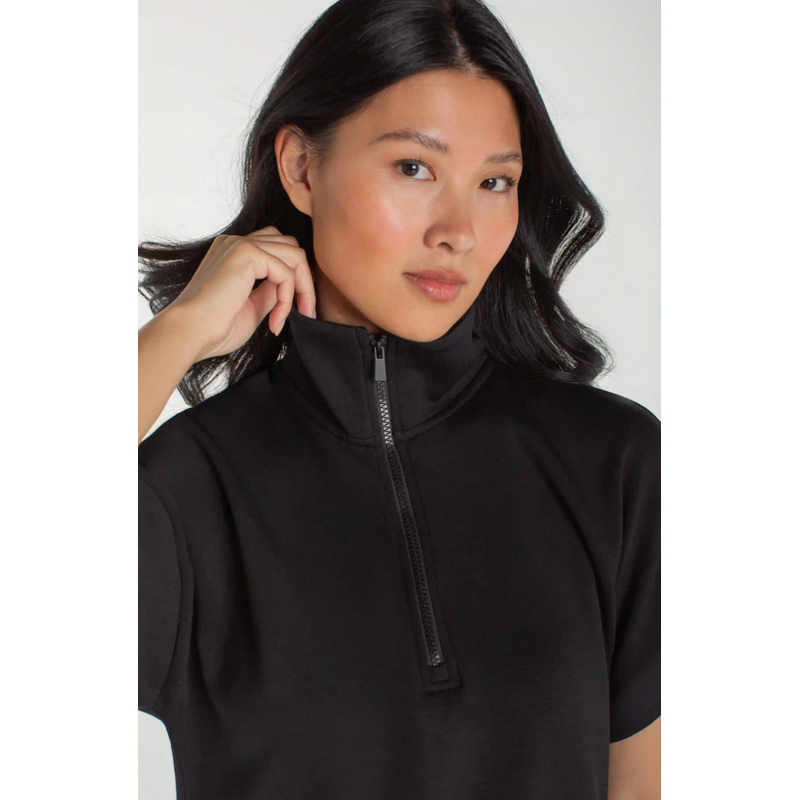 LIVERPOOL LIVERPOOL 26E TOP DEMI ZIP NOIR