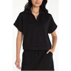 LIVERPOOL LIVERPOOL 26E TOP DEMI ZIP NOIR