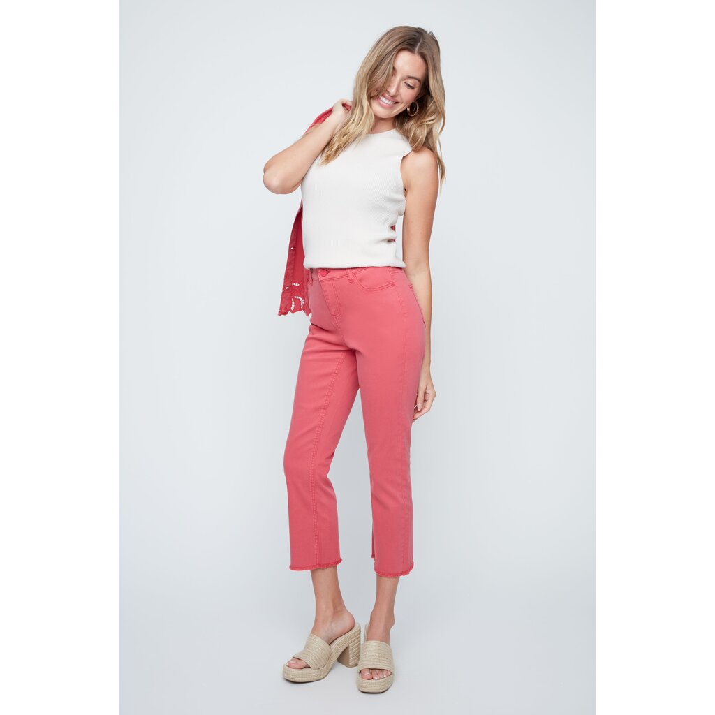 RENUAR RENUAR 26E PANTALON 7/8 TENCEL TERRACOTTA ROSE