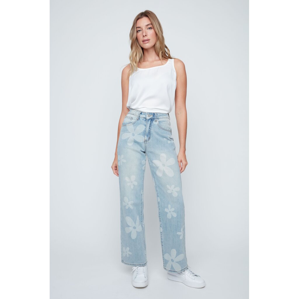 RENUAR RENUAR 26E JEAN EVASE MARGUERITES DAISY WASH