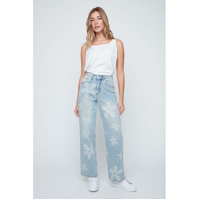 RENUAR RENUAR 26E JEAN EVASE MARGUERITES DAISY WASH