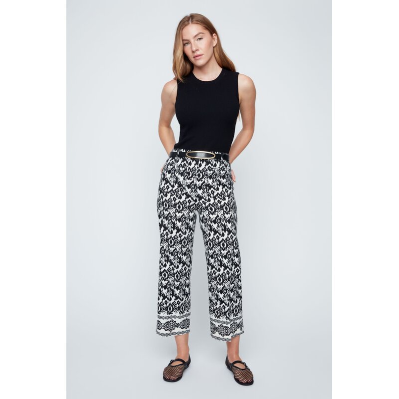 RENUAR RENUAR 26E PANT POCHES AVANT MOTIFS BLACK COMBO