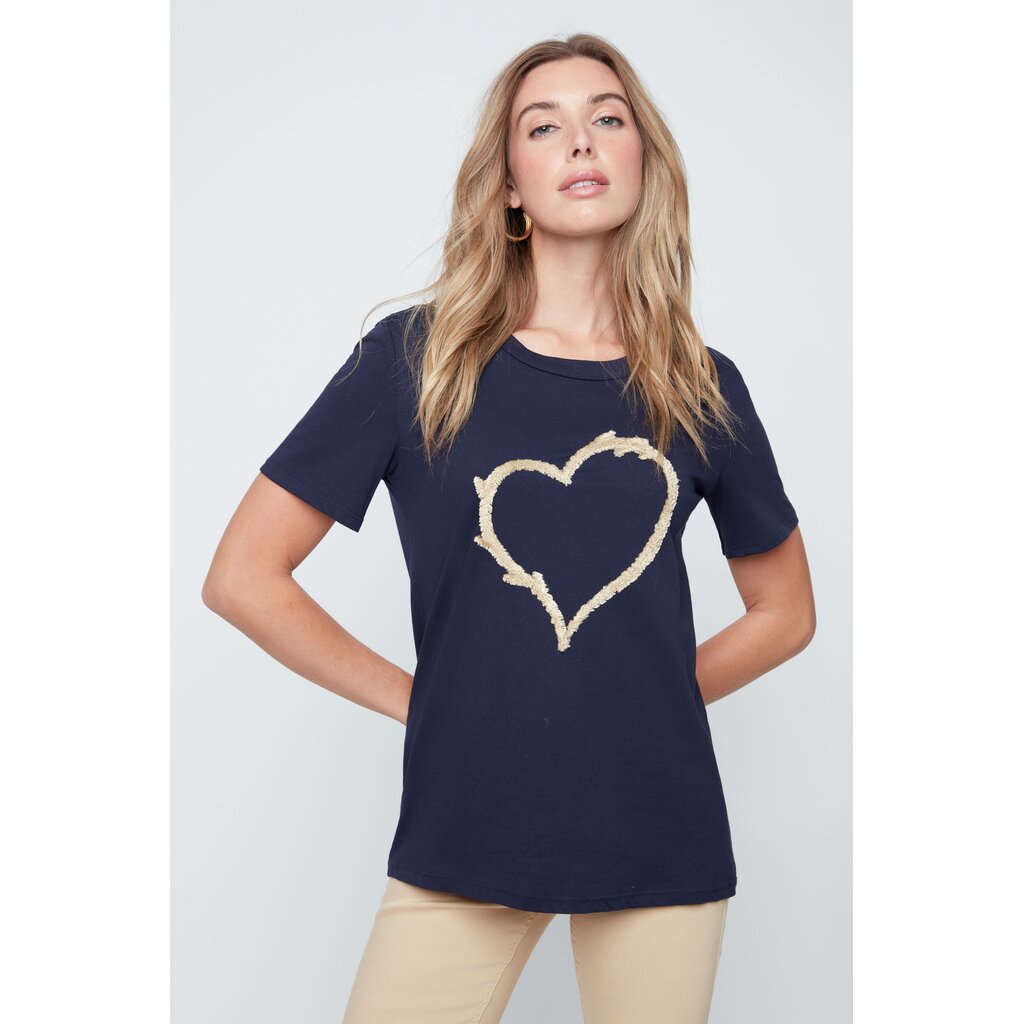 RENUAR RENUAR 26E TSHIRT COEUR NEW MIDNIGHT