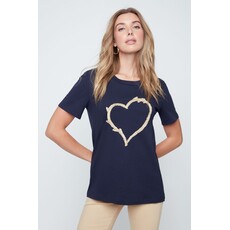 RENUAR RENUAR 26E TSHIRT COEUR NEW MIDNIGHT