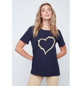 RENUAR RENUAR 26E TSHIRT COEUR NEW MIDNIGHT