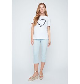RENUAR RENUAR 26E TSHIRT COEUR BLANC