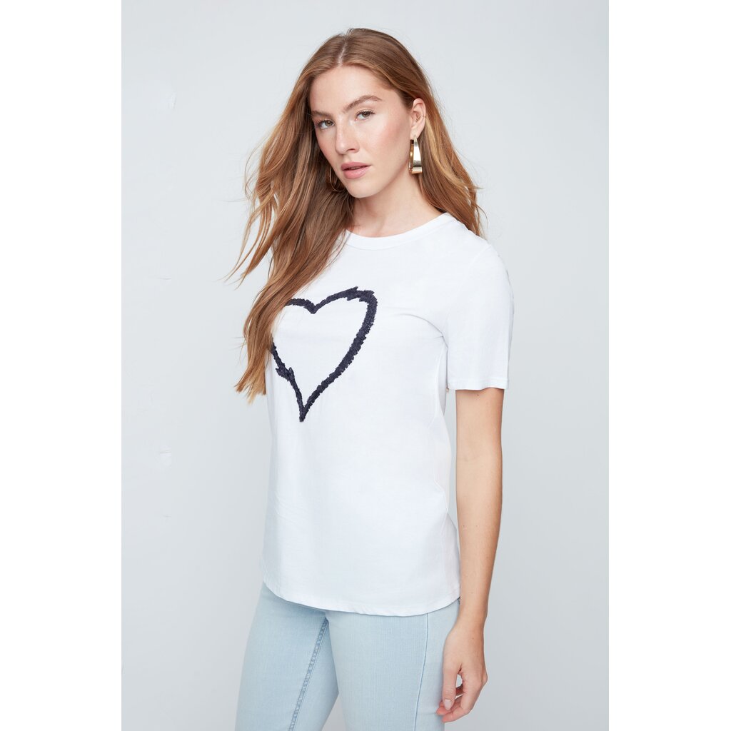RENUAR RENUAR 26E TSHIRT COEUR BLANC