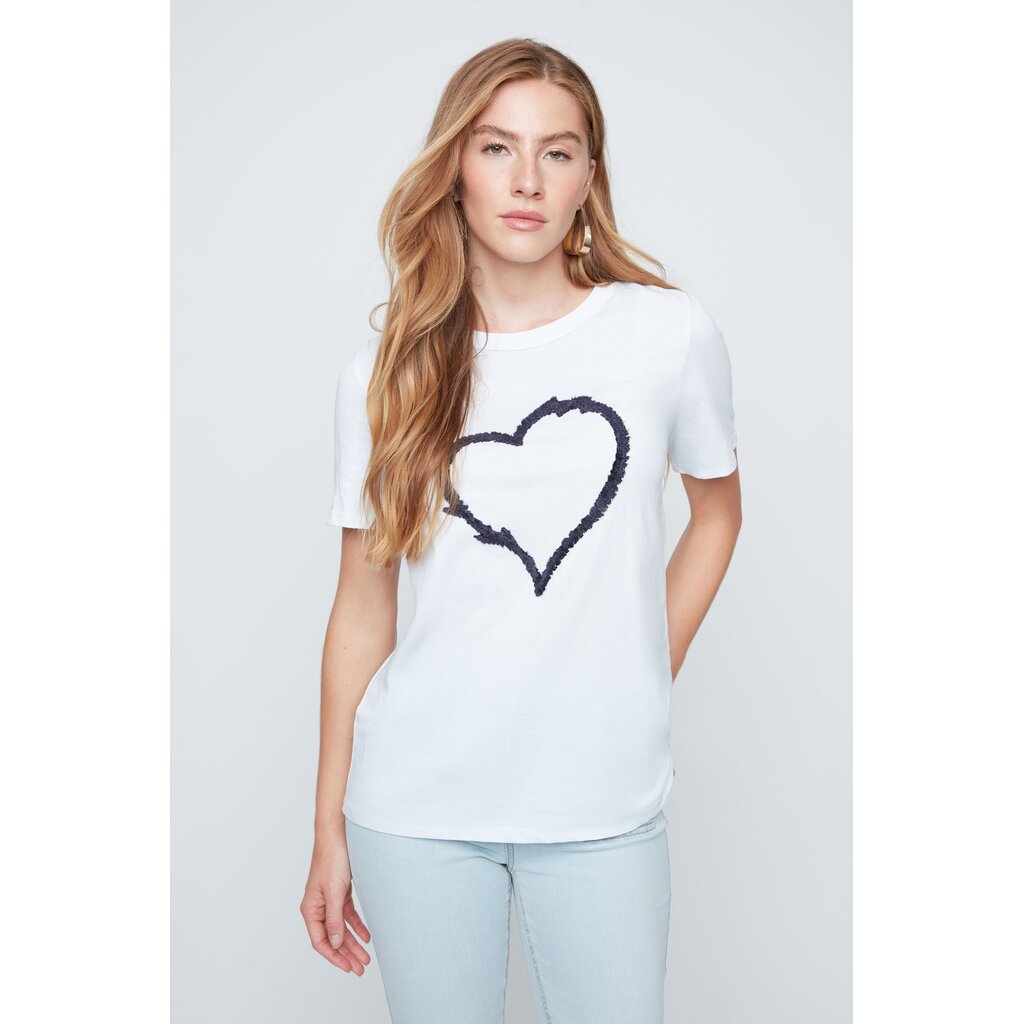 RENUAR RENUAR 26E TSHIRT COEUR BLANC
