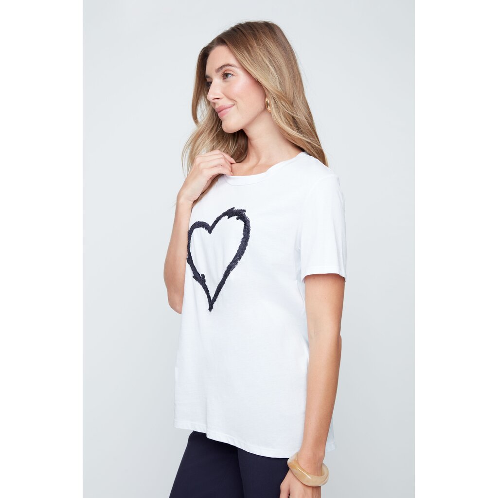 RENUAR RENUAR 26E TSHIRT COEUR BLANC