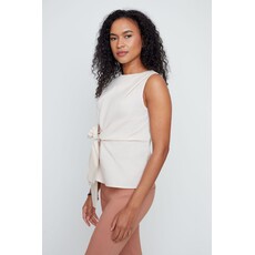 RENUAR RENUAR 26E TOP S MANCHE NOEUD CREME