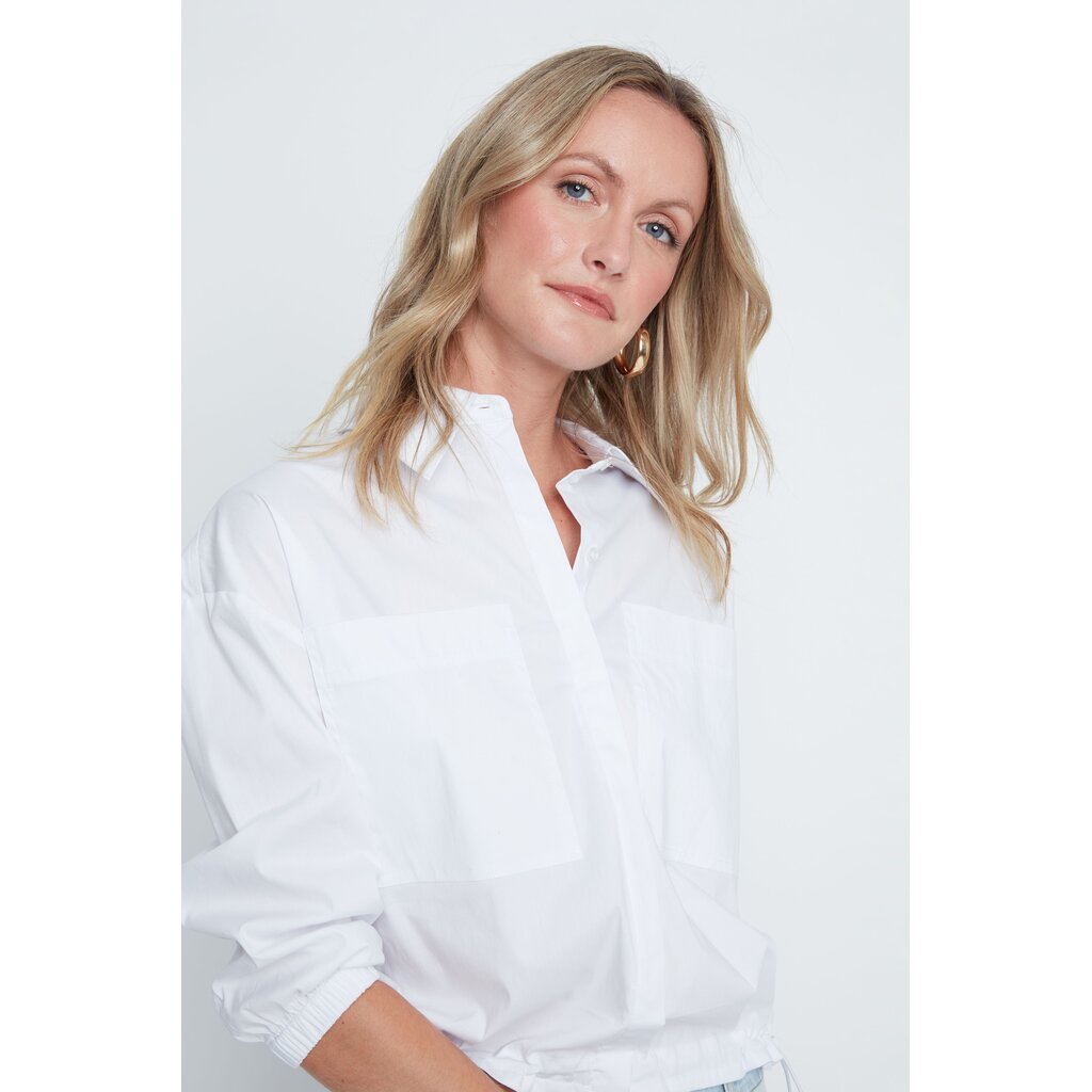 RENUAR RENUAR 26E CHEMISE COURTE MANCHE 7/8 CREME