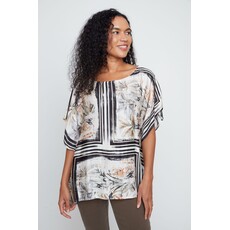 RENUAR RENUAR 26E TOP CARRE PLANTES BLACK COMBO