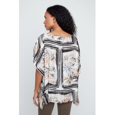 RENUAR RENUAR 26E TOP CARRE PLANTES BLACK COMBO