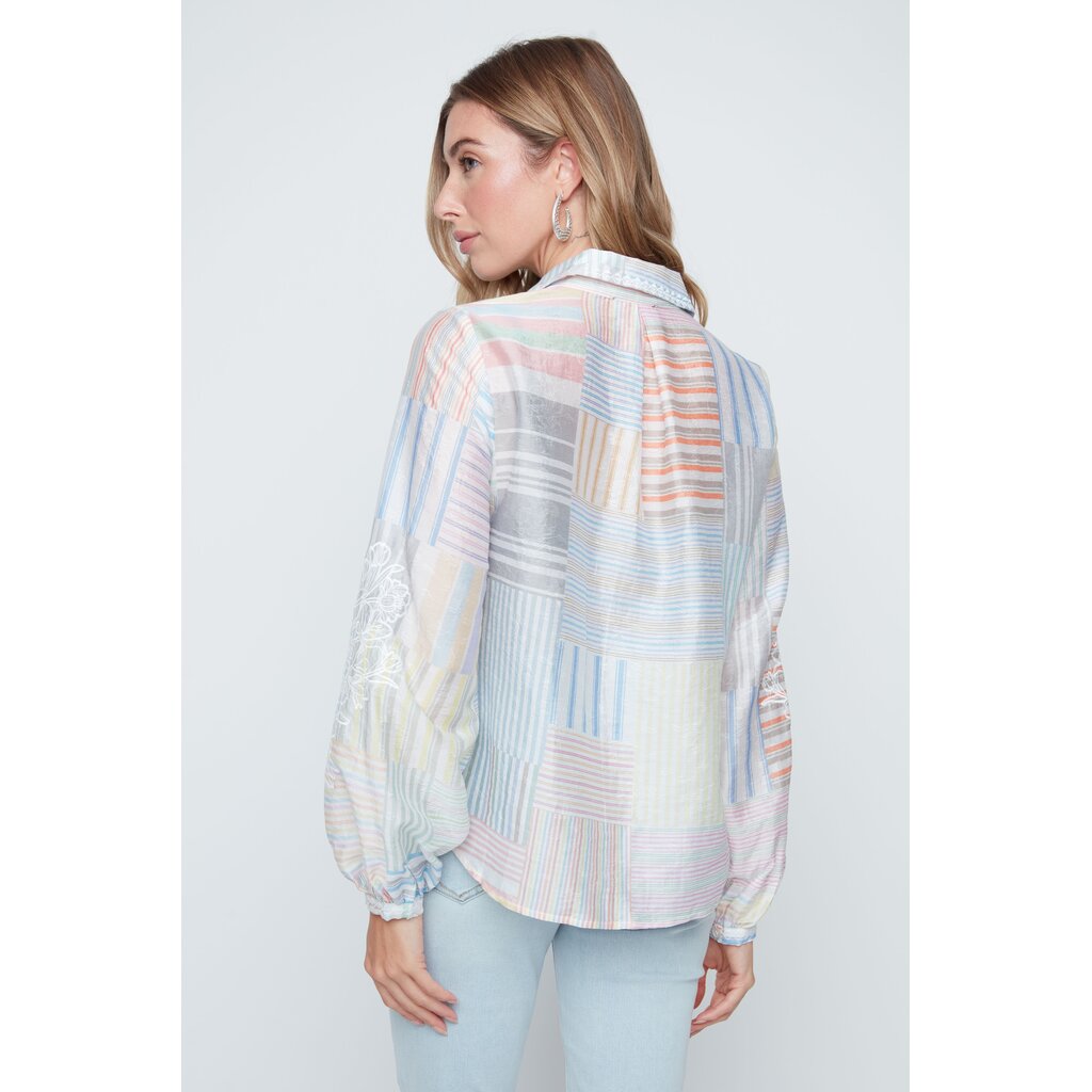 RENUAR RENUAR 26E CHEMISE PATCHWORK M BRODEE MULTI