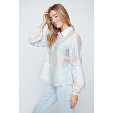 RENUAR RENUAR 26E CHEMISE PATCHWORK M BRODEE MULTI