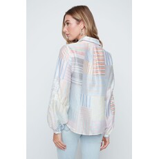 RENUAR RENUAR 26E CHEMISE PATCHWORK M BRODEE MULTI