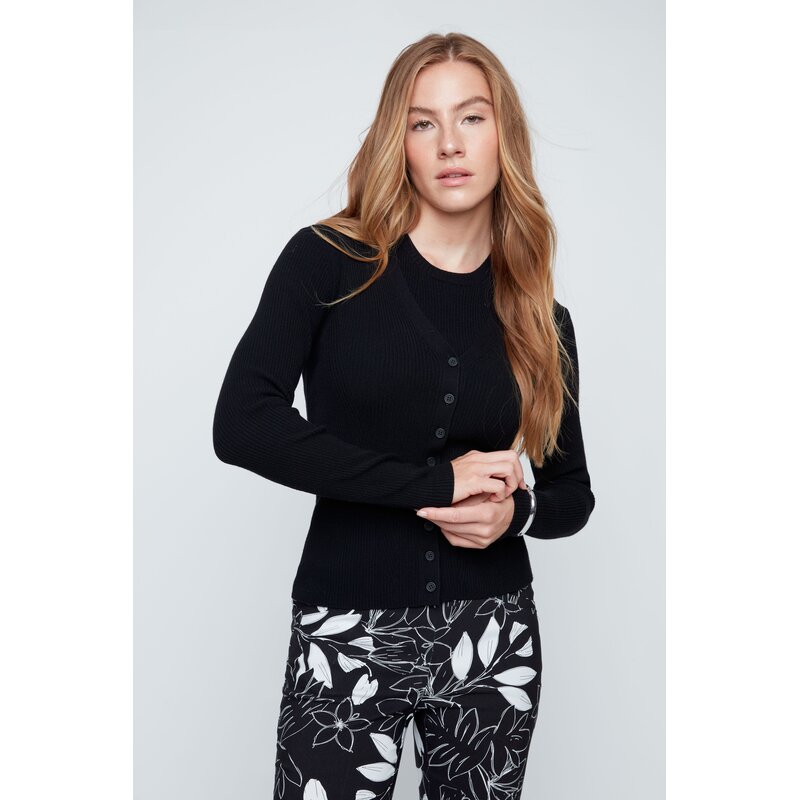 RENUAR RENUAR 26E VESTE TRICOT NOIR