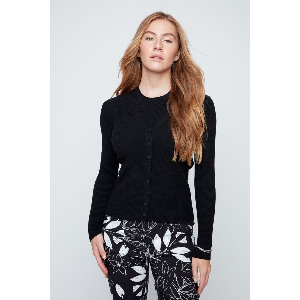 RENUAR RENUAR 26E VESTE TRICOT NOIR