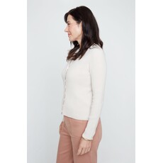 RENUAR RENUAR 26E VESTE TRICOT OYSTER