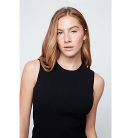 RENUAR RENUAR 26E TOP TRICOT SANS MANCHE NOIR