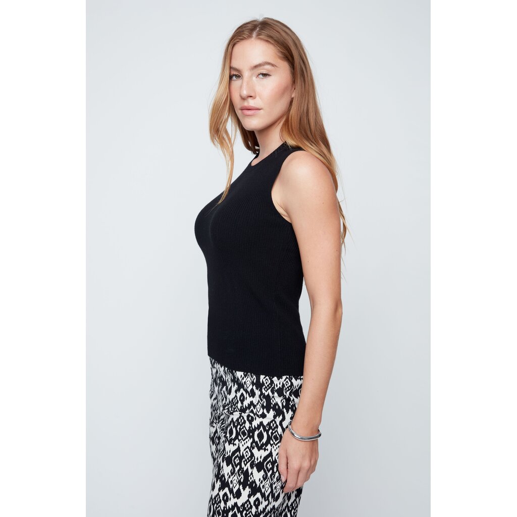 RENUAR RENUAR 26E TOP TRICOT SANS MANCHE NOIR
