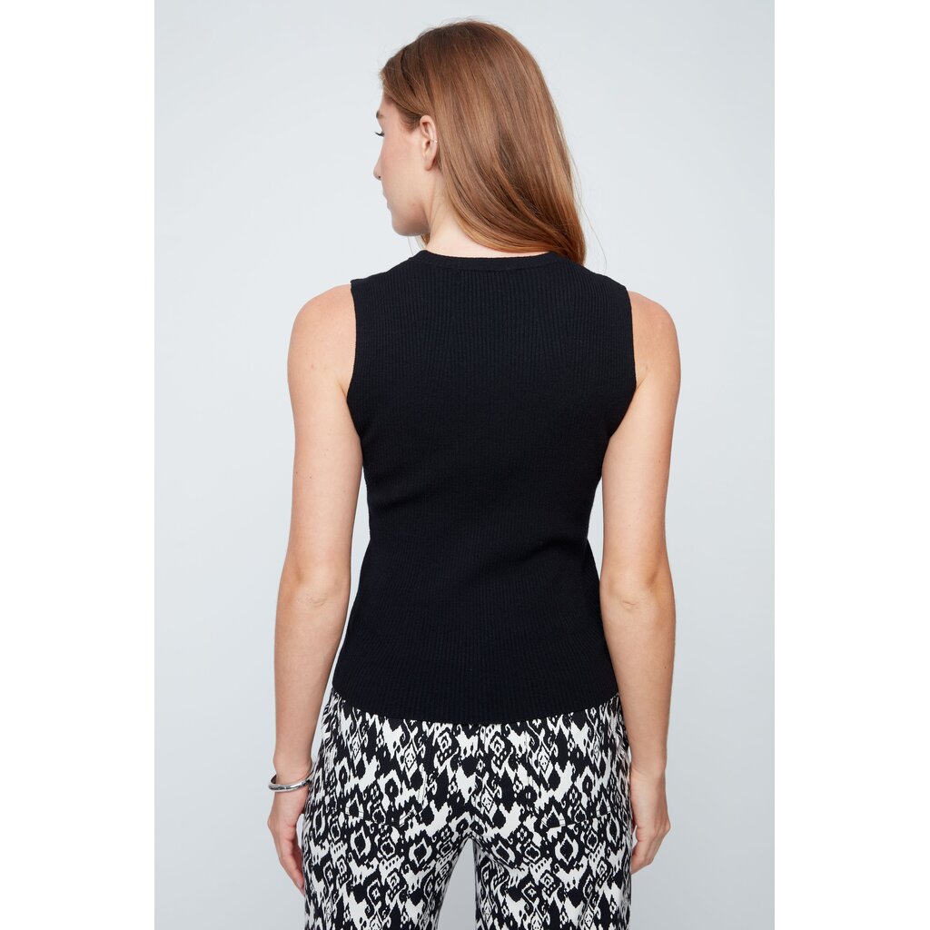 RENUAR RENUAR 26E TOP TRICOT SANS MANCHE NOIR