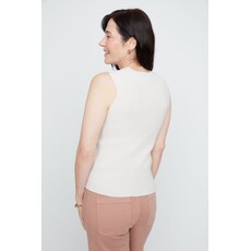 RENUAR RENUAR 26E TOP TRICOT SANS MANCHE OYSTER