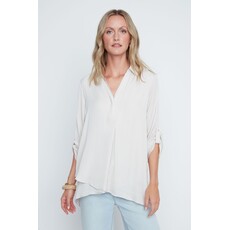 RENUAR RENUAR 26E BLOUSE AIRFLOW CROISEE OYSTER