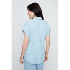 RENUAR RENUAR 26E BLOUSE SANS MANCHE CHAMBRAY