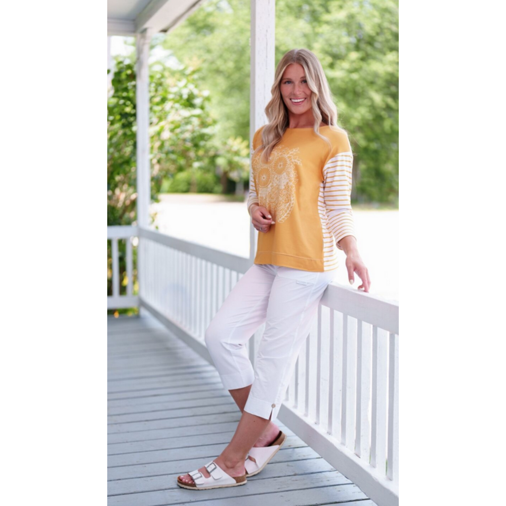 RIEN NE SE PERD TOUT SE CREE RIEN NE SE PERD 26E PANTALON 3/4 VINO BLANC