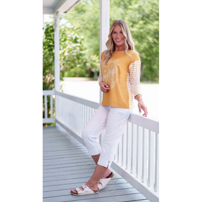 RIEN NE SE PERD TOUT SE CREE RIEN NE SE PERD 26E PANTALON 3/4 VINO BLANC