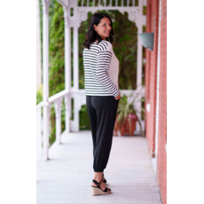 RIEN NE SE PERD TOUT SE CREE RIEN NE SE PERD 26E TOP REVERSIBLE COLLINS RAYE SABLE/BLANC