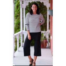 RIEN NE SE PERD TOUT SE CREE RIEN NE SE PERD 26E TOP REVERSIBLE COLLINS RAYE SABLE/BLANC