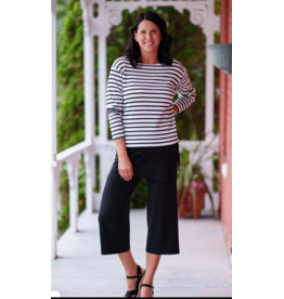 RIEN NE SE PERD TOUT SE CREE RIEN NE SE PERD 26E TOP REVERSIBLE COLLINS RAYE SABLE/BLANC