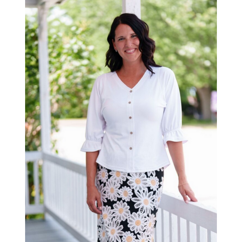 RIEN NE SE PERD TOUT SE CREE RIEN NE SE PERD 26E BLOUSE TONIQUE BLANC