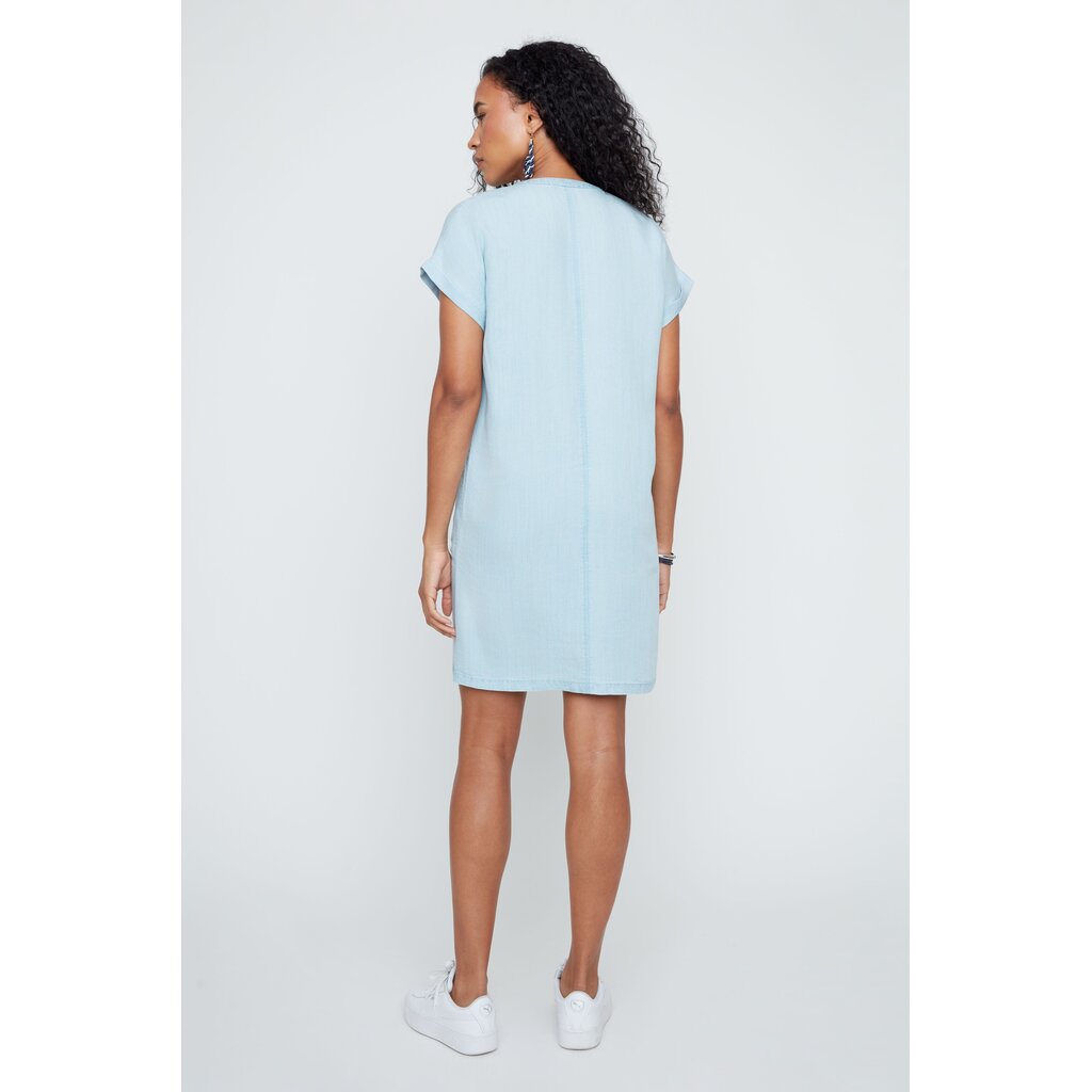 RENUAR RENUAR 26E ROBE COURTE COL V CHAMBRAY