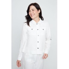 RENUAR RENUAR 26E CHEMISE CROP POCHES CREME