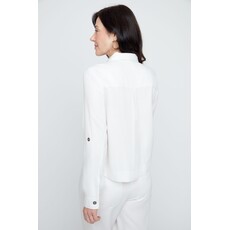 RENUAR RENUAR 26E CHEMISE CROP POCHES CREME