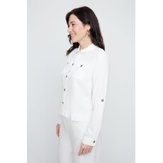 RENUAR RENUAR 26E CHEMISE CROP POCHES CREME