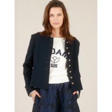 YEST YEST 26E VESTE ILSE NAVY BOUTONS DORES