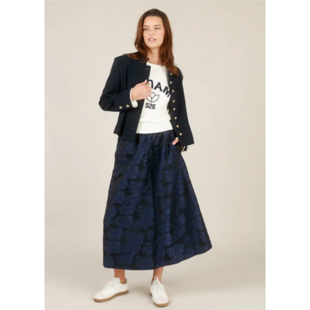 YEST YEST 26E VESTE ILSE NAVY BOUTONS DORES